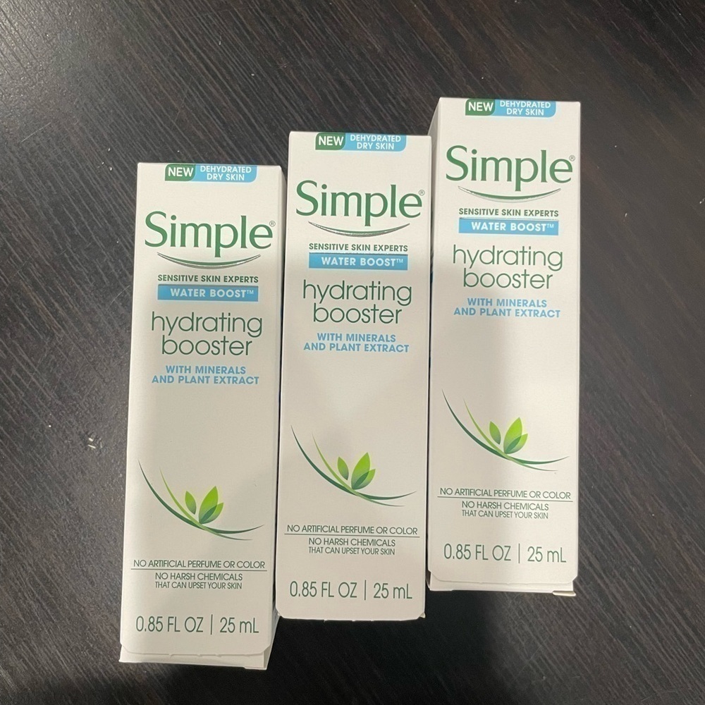 Simple Water Boost Sensitive Skin Hydrating Booster 3 PACK